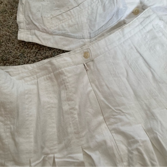 Free People Cassie Short Set White Sz 12 - Picture 15 of 15